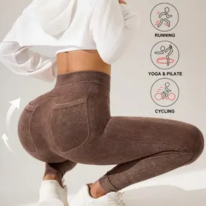 2026 Trendy Women's Sports Outdoor Leggings with Pockets | High Waist Butt Lifting Quick Dry Yoga Fitness Pants