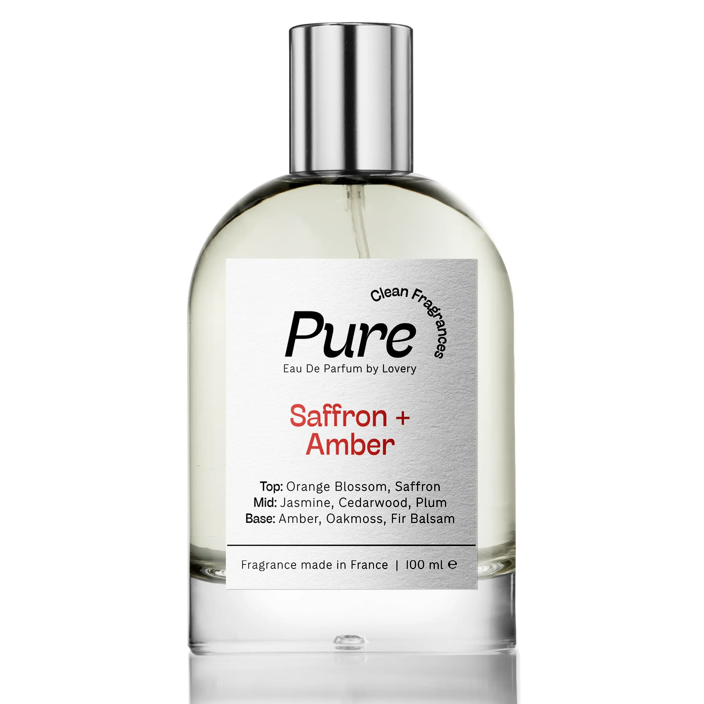 LoveryGifts Pure Saffron Amber Perfume Long Lasting Eau de Parfum - Made in France