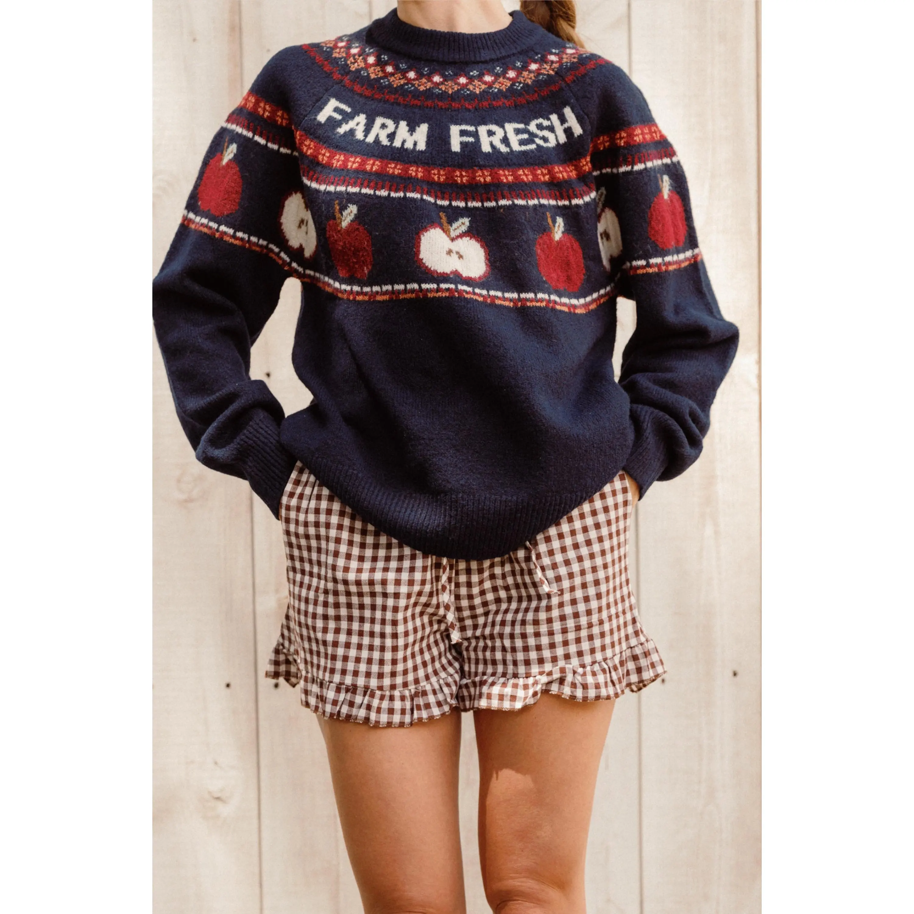 Farm Fresh Sweater in Navy