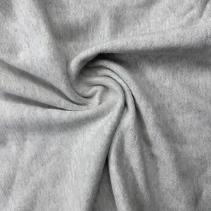 Heavy Cotton French Terry Oatmeal Gray Knit With Matching Jersey and Rib | 450 GSM/22 Oz French Terry Heavy Sweatshirt Fabric By The Yard