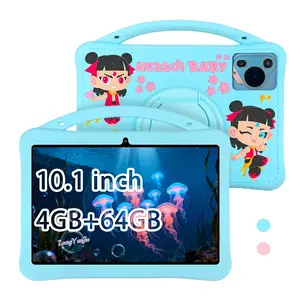 10.1-inch learning machine, Android tablet, high-definition screen, interactive learning, IWAWA educational software, parental control, dual cameras, anti fall and anti-collision, no adapter, blue/pink, Christmas and Halloween gifts