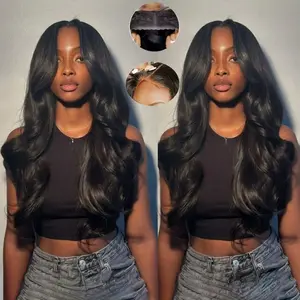 Ready To Go 13x4 Glueless Wig Human Hair Body Wave Wigs Pre Cut 6x4 Lace Closure Human Hair Wigs Pre Plucked Ready to Wear Human Hair Wigs For Women TikTokShopBlackFriday