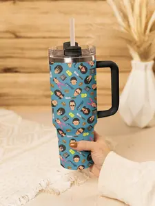 Bob's Burgers Tumbler | Bob Linda Louise Gene Tina Belcher Teddy Vacuum Thermal Tumbler, 40oz For Her For Him Mug Cup