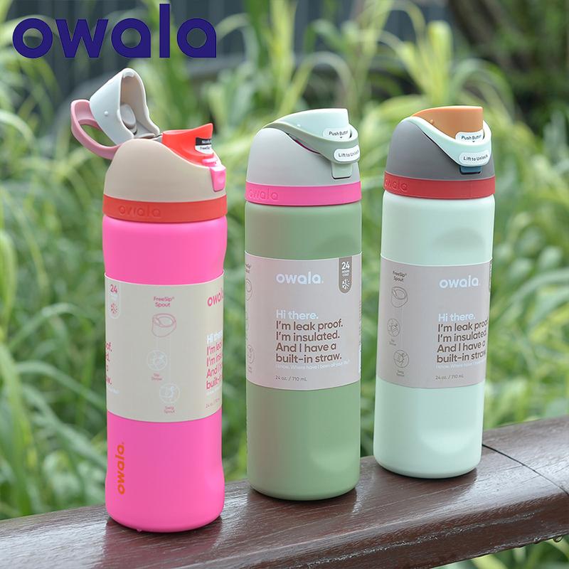 Original Owala Insulated Stainless Steel Water Bottle with Straw, BPA ...