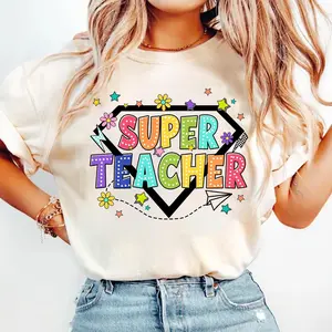 Super Teacher Shirt , Teacher Appreciation , Teacher Clipart, Hero T-shirt , Kindergarten Teacher , Elementary School, Back To School