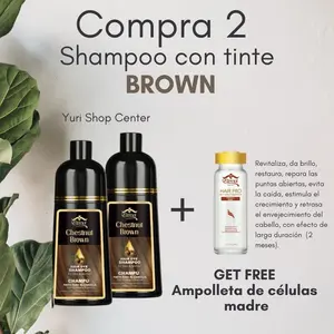 Eternal Spirit Beauty Chestnut Brown Hair Dye Shampoo with Argan Oil Infusion for Gray Coverage & Natural Shine - Yuri Shop Center