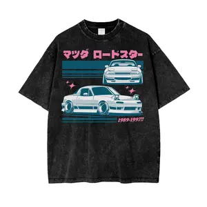 Miata MX-5 Inspired Oversized T-Shirt, JDM Roadster Tribute, Fashion Cotton, Full Colors, Full Sizes, For Men, For Women