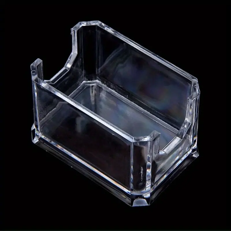 Clear Acrylic Tea Bags Sweetener Storage Box Hotel Restaurant Table Sugar Packet Sorting Case Home Organizer