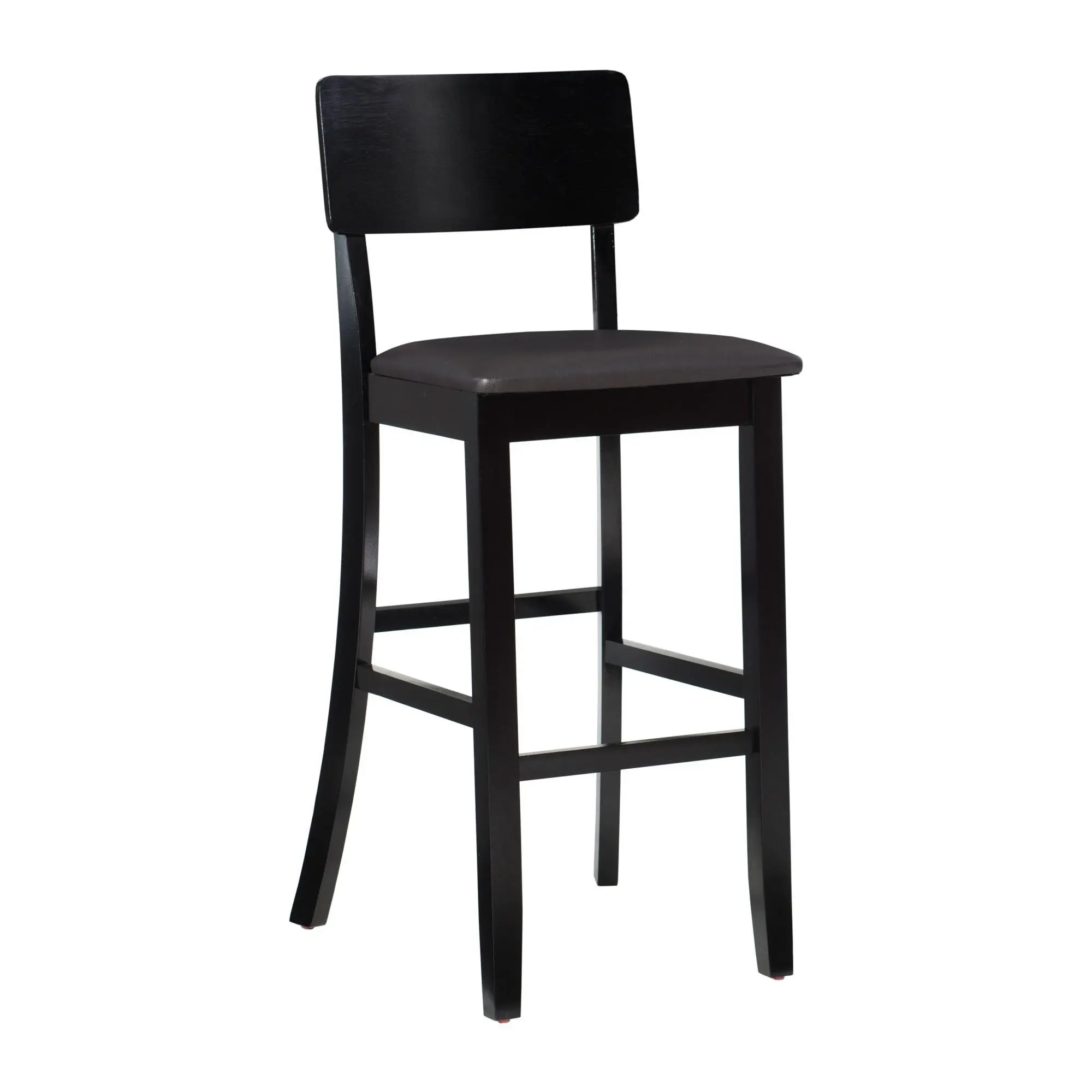 Linon Home Contemporary Kitchen Bar Stool W/Back & Padded Seat