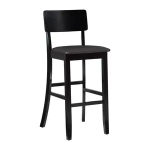 Linon Home Contemporary Kitchen Bar Stool W/Back & Padded Seat