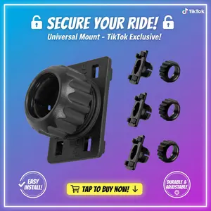 4PCS 17mm Ball Joint Mount Socket  4-Button Lock Tightening Nut Replacement for CarPlay Screen, GPS & Phone Holder