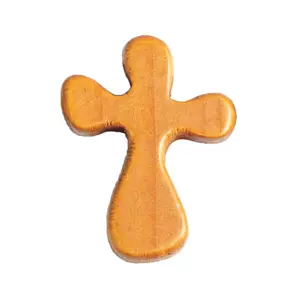 Wood Cross Fits Perfectly in The Palm of Your Hand Pocket or Purse Gift