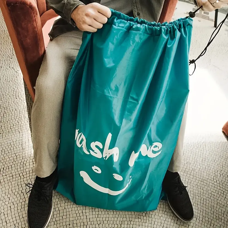 Travel Laundry Bag, Wash Bags, Dirty Clothes Storage Bag, Large Multi-Functional Organizing Drawstring Bag, Durable & Convenient Design, Ideal for Travel Use, Laundry Accessory, Home Goods