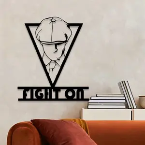 1pc Iconic Thomas Shelby Metal Wall Art, Iconic Thomas Shelby Statue Mural, Perfect for Room, Home, Office Decor, New Year Decor, Ideal Gift for Peaky Blinders Fans wedding room decor