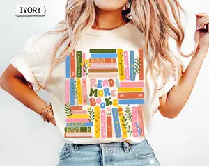Comfort Colors Read More Books Shirt: Teacher Librarian Gift