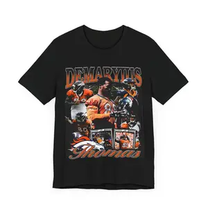 Vintage 90s Football Style TShirt DEMARYIUS THOMAS Unisex Graphic Tee