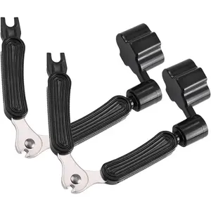 2 Pack Guitar String Winder, Guitar String Winder Tool, Guitar Bridge Pin Puller and , 3 In 1 Multifunctional Guitar String Peg Tuner Winder for Acoustic Electric Guitar