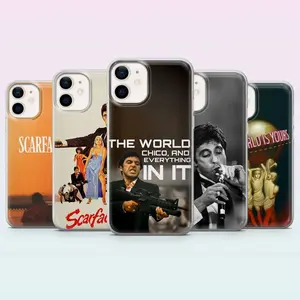 Scarface Phone Case Tony Montana The World Is Yours Compatible with iPhone 11, 12, 13, 14, 15, 16, 17 & Samsung – check our available sizes