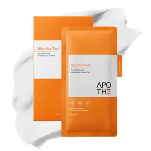 APOTHE Silky Hair Pack 5-Piece Box | Keratin + Shea Butter Hair Treatment Mask Cap | Deep Moisture & Damage Repair for Dry, Damaged Hair