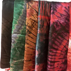 Authentic Adire Silk Fabric, Premium Hand-Dyed Textile for Traditional Clothing, Craft Projects