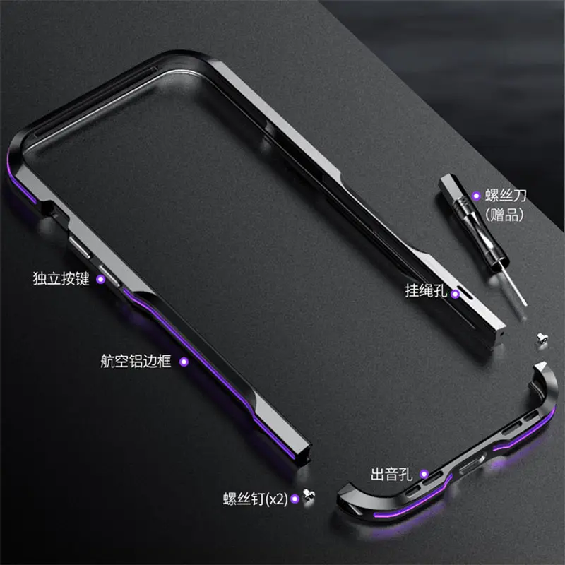 for IPhone 17 16 15 14 13 Pro Max 12 Xs 11 8 Plus Case XR SE3 Mini 7 air Drop Protection Phone Case Ultra-Durable Phone Case - Lanyard Equipped, Shockproof, and Scratch-Resistant Aluminum Alloy Protective Frame Case - Durable, Lightweight, Sleek Design