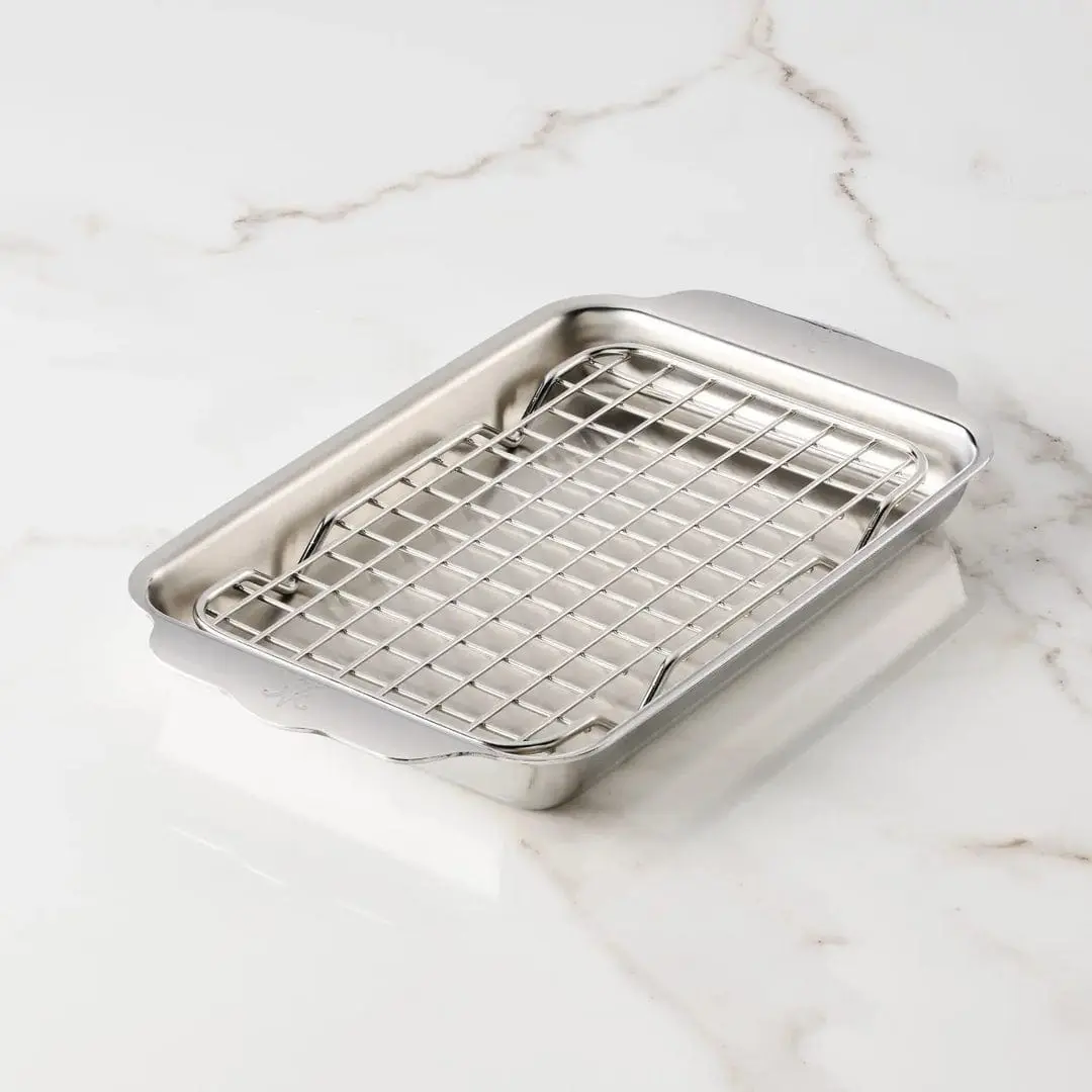 Hestan Provisions OvenBond Tri-ply Mini Eighth Sheet Pan with Rack