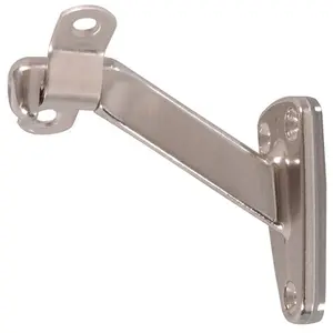 212 MAIN Heavy Duty Handrail Brackets, Satin Nickel Carded, Easy-Install Modern Accessory for House, Sailing & Water Sports Interiors