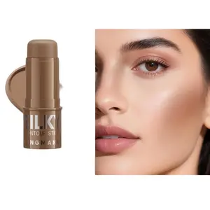 Portable Three-Color Contour Stick, Multi-Functional Face Brightening, Natural Contouring, Stylized Makeup, Compact and Convenient, Bronzer