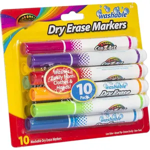 Washable School Dry Erase Markers - 10 Count