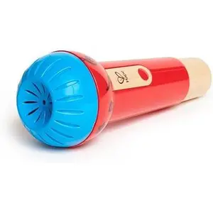 Joly Kid Mighty Echo Microphone | Battery-Free Voice Amplifying Microphone Toy for Kids 1 Year & Up, Red, Model Number: E0337, L: 3.1, W: 3.1, H: 8.6 inch