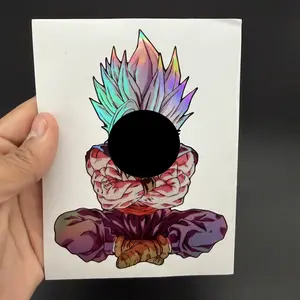 Anime Calm Energy Warrior Holographic Sticker Waterproof UV Resistant