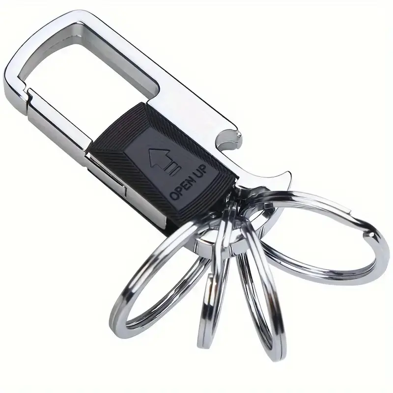 【Black Friday】Metal Keychain with Detachable Key Rings, Bottle Opener, Car Keychain, Creative Gift for Men & Women, Fashion Accessories for Daily Use, Multitool Opener