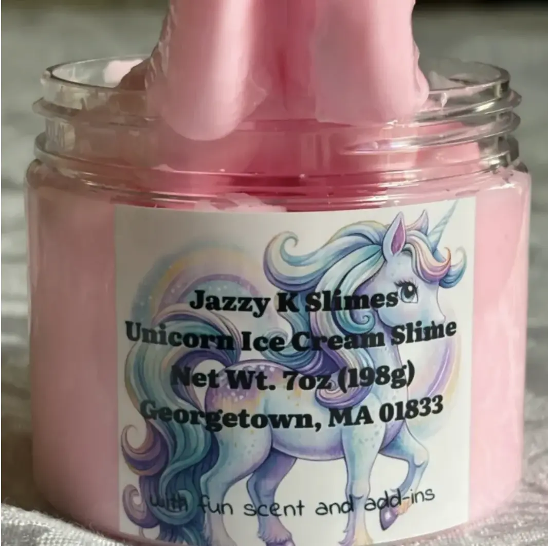 Unicorn Ice Cream Slime – Pink Slime with Charm and Slime Activator