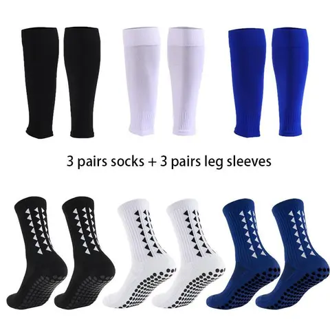 Women's 6-Pair Assorted Ankle Grip Socks - One Size, Anti-Slip Silicone Grip, Breathable Synthetics, Activewear, Athletic Sports Clothes, Adults, All Seasons Hiking Socks