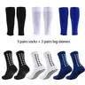 Women's 6-Pair Assorted Ankle Grip Socks - One Size, Anti-Slip Silicone Grip, Breathable Synthetics, Activewear, Athletic Sports Clothes, Adults, All Seasons Hiking Socks