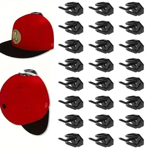 Hat Hook (12/24pcs), Wall Mounted Simple Hat Storage Hook for Home Decor, Home Hat Display Rack, Summer for Gift, Hat Hanger Holder