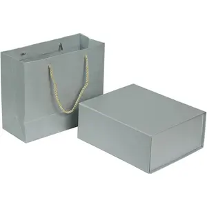Elegant  Boxes with  Bag for Presents with   Closure Rectangle Collapsible for Christmas, Halloween, Birthday,Valentine's Day's  Packging ()