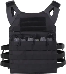 Black Lightweight Armor Plate Carrier Vest