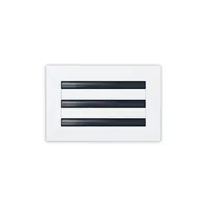 BUILDMART - 10x6 White Modern AC Vent Cover - Decorative Aluminum Air Vent - Standard Linear Slot Diffuser - Heating and Cooling Register Grille for Ceiling, Walls & Floors