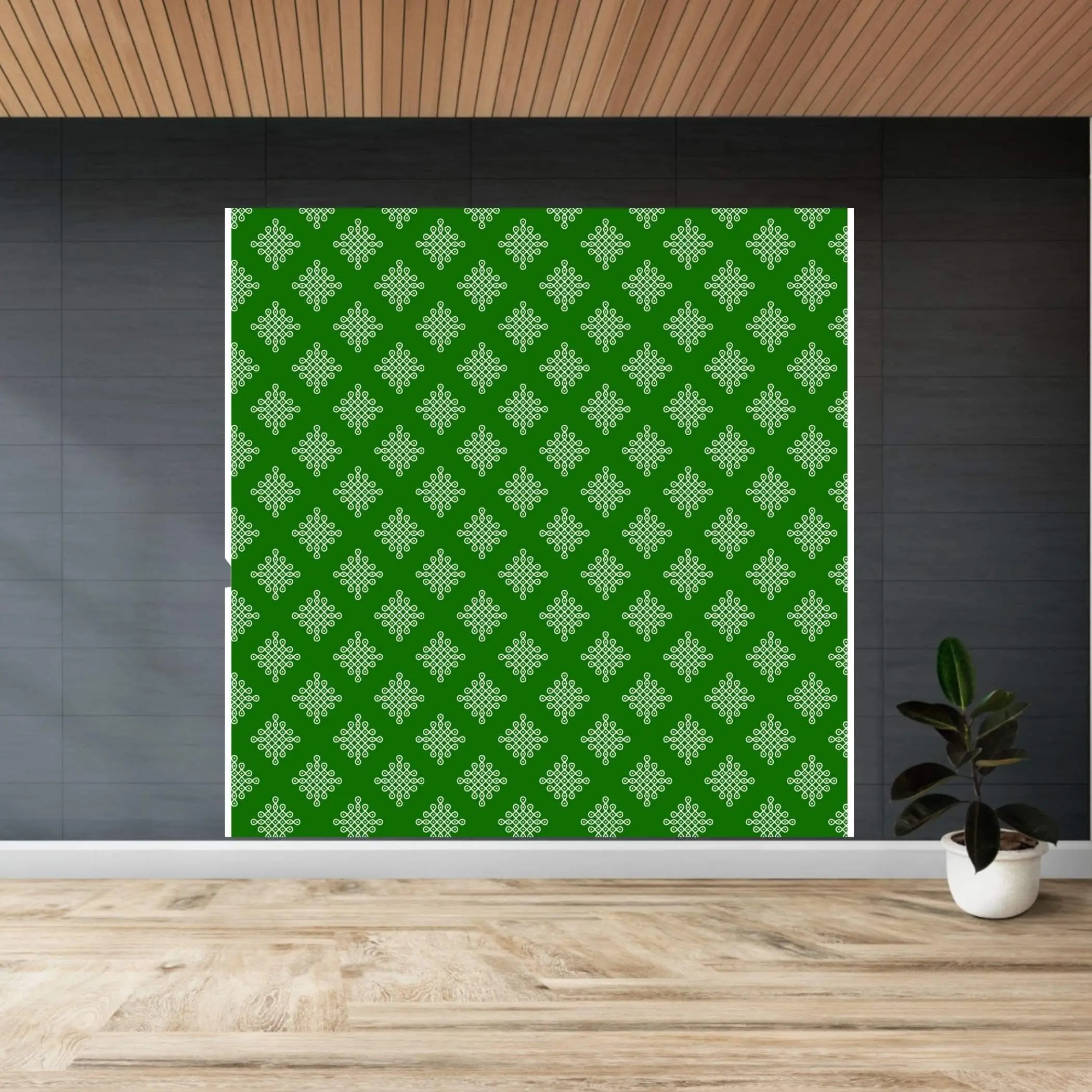 LoveNspire Traditional Kolam Rangoli Cloth Backdrop - Elegantly Printed Indoor Photo Backdrop for Diwali, Pooja, Timeless Home Decoration Gift, Sacred Festive Display
