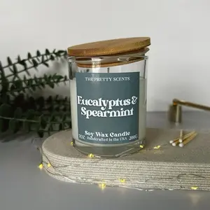 Eucalyptus & Spearmint Scented Candle