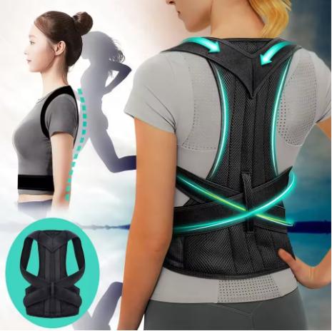 Reinforced lumbar posture correction vest, with adjustable back support straps, shoulder and spine support, and neck stretching device. Reinforced lumbar posture correction vest, with adjustable back support straps, shoulder and spine support, and neck stretching device.