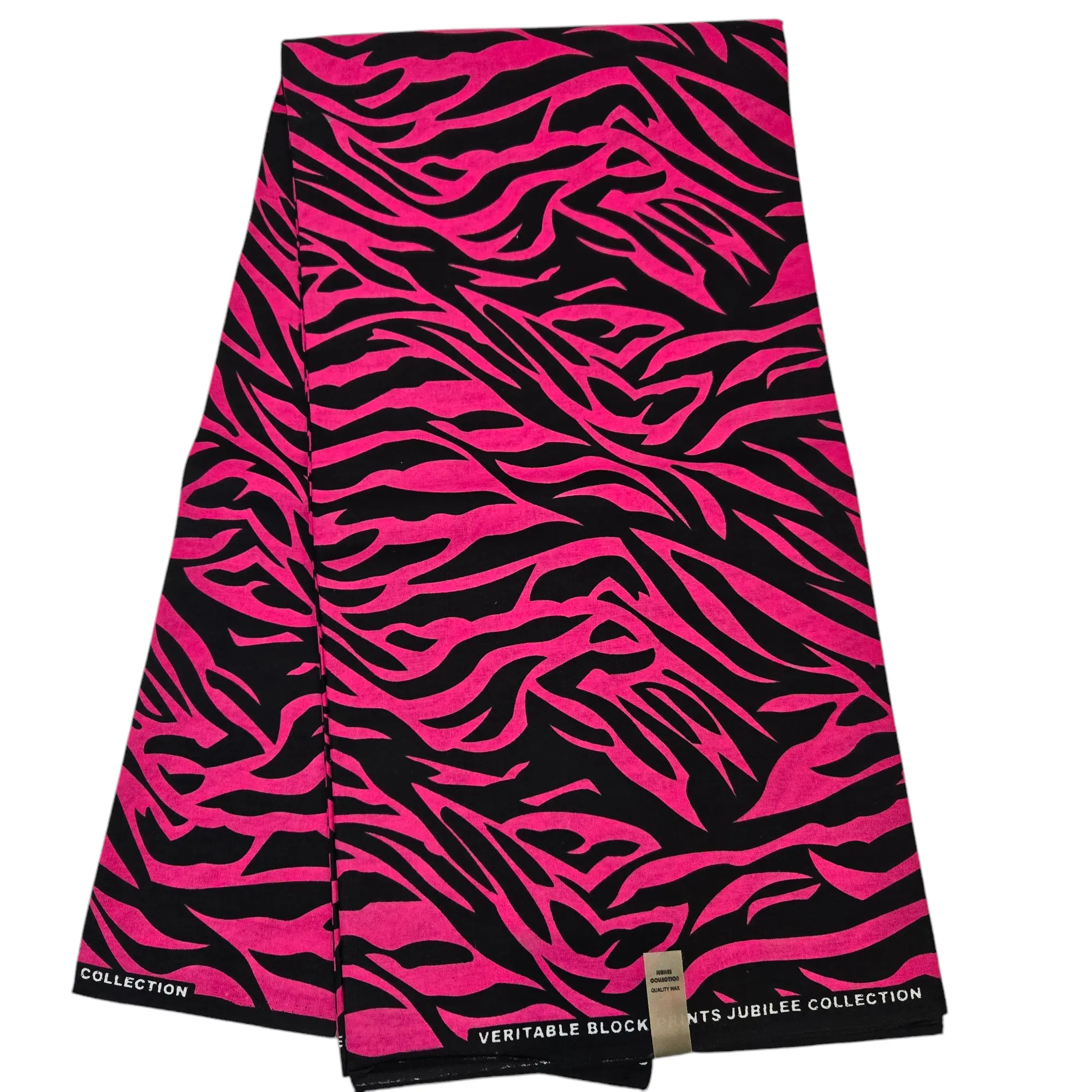 100% Cotton Double-Sided Pink and Black African Print Ankara Fabric, Room Decor Home House Decor Fabric, AF333