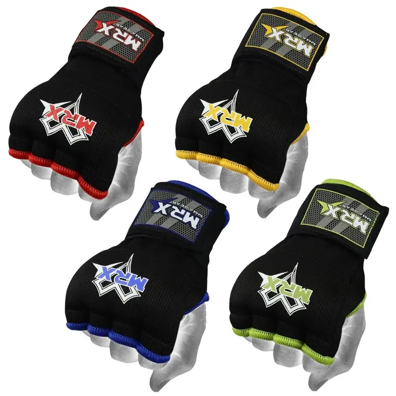 MRX Unisex Stretchable Boxing Inner Gloves - Cotton/Polyester Boxing Equipment with Gel Pads, Breathable, Anti-Injury, Hand-Hugging Fit, Multi-Size for Sparring Gear, Combat Sports Punching Training