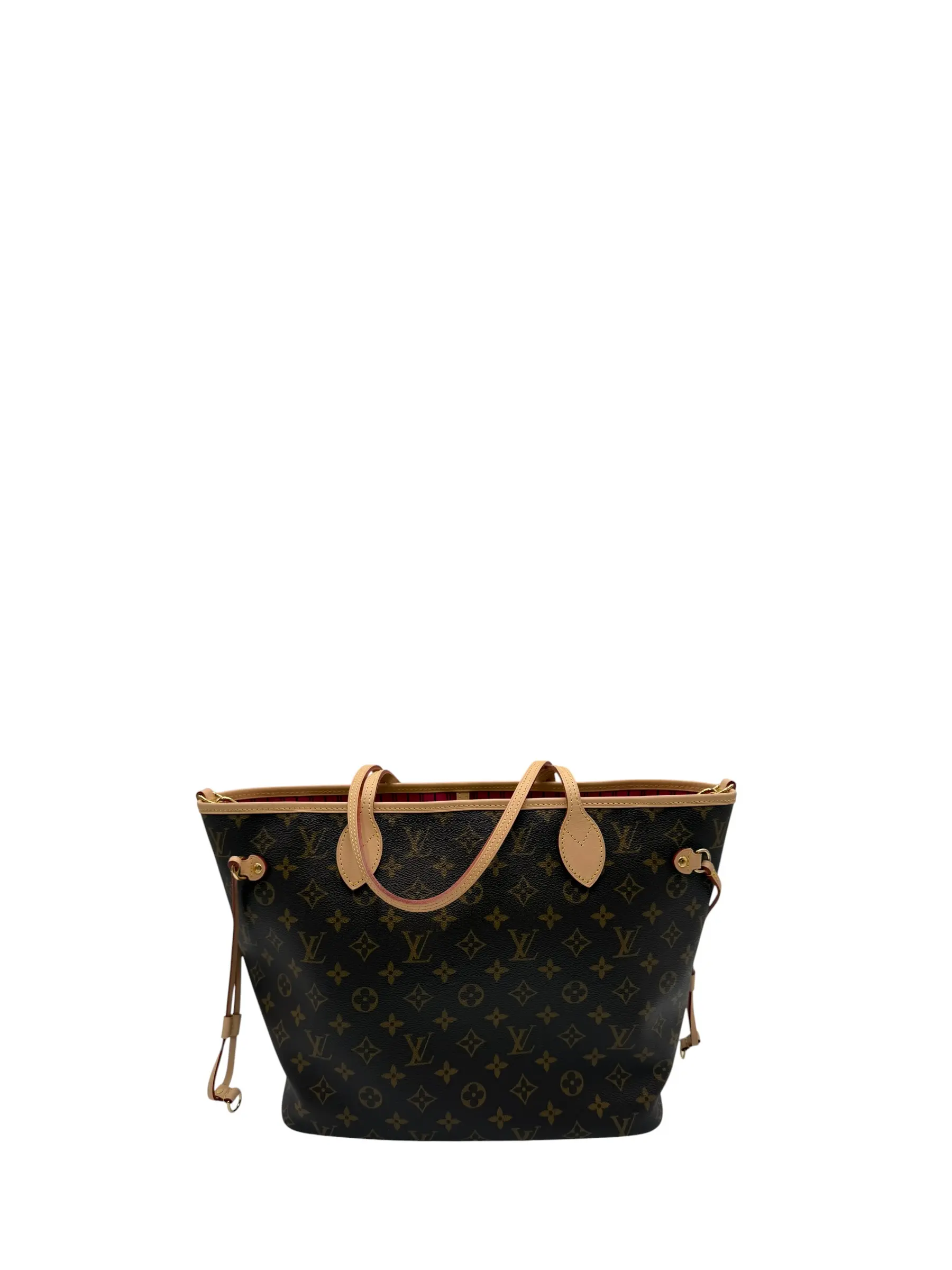 Pre-owned Louis Vuitton COATED CANVAS Tote Bags REVERSIBLE NEVERFULL BANDOULIÈRE INSIDE OUT MM