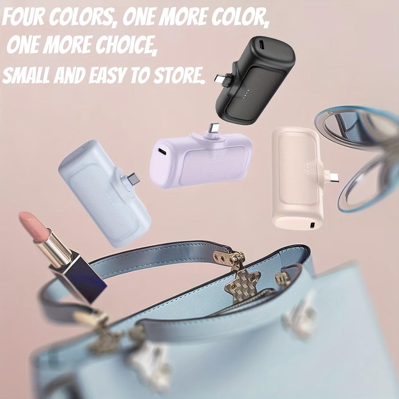 22.5W Fast Charging 5000mAh Mini Portable Power Bank, USB-C Dual-Mode Polymer Battery, Universal Compatibility for iPhone 16/15 & Android Devices