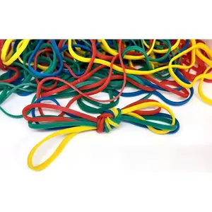 Rubber Bands, Size 117(7" x 1/8''), Colorful Non Latex Rubber Band Bulk, Stretchable Rubber Bands Office Supplies, Durable Elastic Bands for Files Folders  Paper Bills  Mail, 50g Bag