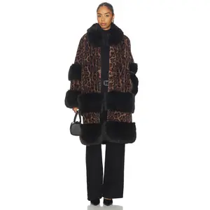 Adrienne Landau Suzie Coat in Suzie Cheetah