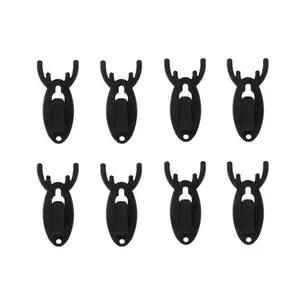 8pcs Metal Deer Head Hooks, Easy Install Wall Hanging Angles, Animal Skull Wall Mounts, Includes Installation Tools, Home Decor, Storage, Christmas Decoration