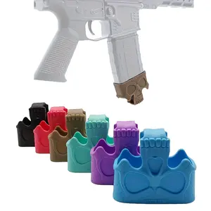 Tactical Skull Head Triangle Set, M4 Decorative Fast-Release Rubber Cover, 5.56 Quick Release Sleeve, Durable Design, Ideal for Tactical Use